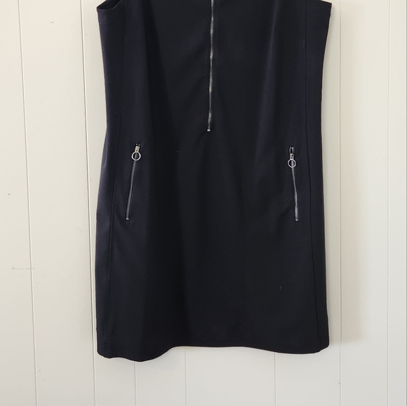 Addition Elle Michel Studio Black Sleeveless Sheath Dress Knee Length Mini 1X - Picture 3 of 10